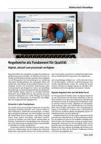 Regelwerke als Fundament für Qualität