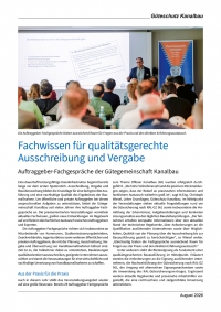 Fachwissen für qualitätsgerechte Ausschreibung und Vergabe
