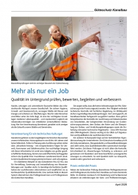 Qualität im Untergrund prüfen, bewerten, begleiten und verbessern